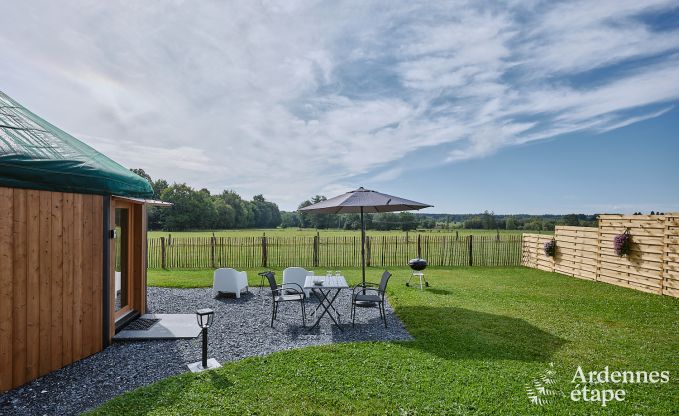 Einzigartige Jurte fr 2 Personen in Vielsalm mit modernem Badezimmer, Privatgarten und Fahrradabstellplatz