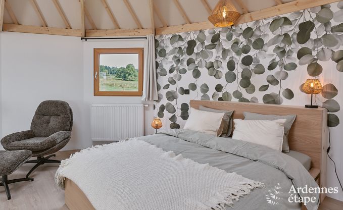 Einzigartige Jurte fr 2 Personen in Vielsalm mit modernem Badezimmer, Privatgarten und Fahrradabstellplatz