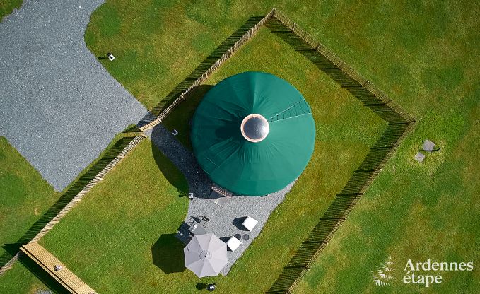 Einzigartige Jurte fr 2 Personen in Vielsalm mit modernem Badezimmer, Privatgarten und Fahrradabstellplatz