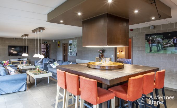 Ger�umiges Ferienhaus in Vielsalm f�r 22 Personen mit 10 Schlafzimmern, Spielzimmer, Sauna und gro�em Garten