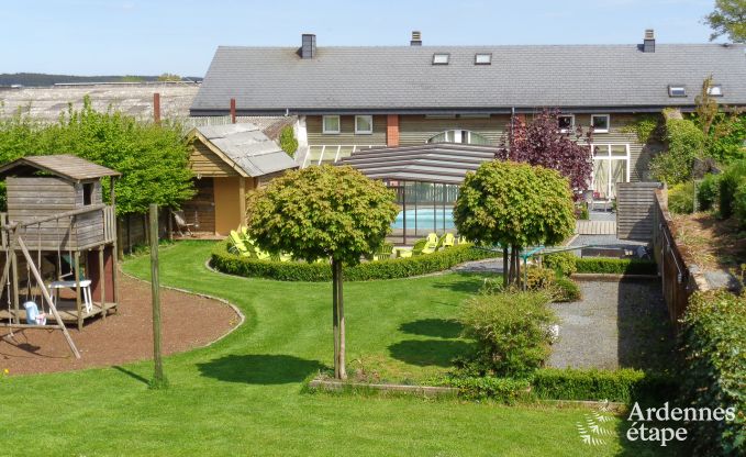 Villa Vielsalm 31 Pers. Ardennen Schwimmbad Wellness Behinderten gerecht