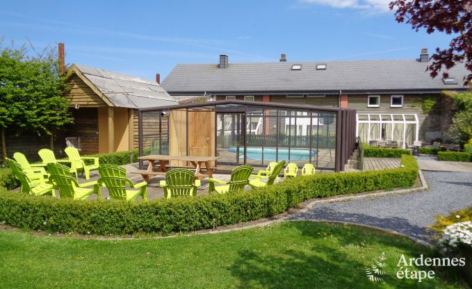 Villa Vielsalm 31 Pers. Ardennen Schwimmbad Wellness Behinderten gerecht