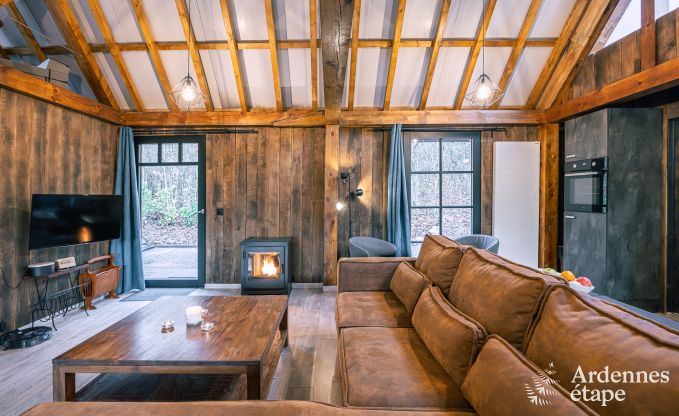 Unvergesslicher Aufenthalt in Viroinval: Komfortables Chalet in den Ardennen f�r 4 Personen mit Sauna und nordischem Bad