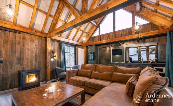 Unvergesslicher Aufenthalt in Viroinval: Komfortables Chalet in den Ardennen f�r 4 Personen mit Sauna und nordischem Bad