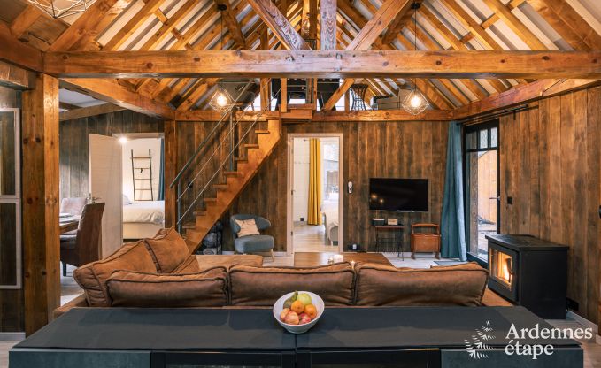 Unvergesslicher Aufenthalt in Viroinval: Komfortables Chalet in den Ardennen f�r 4 Personen mit Sauna und nordischem Bad