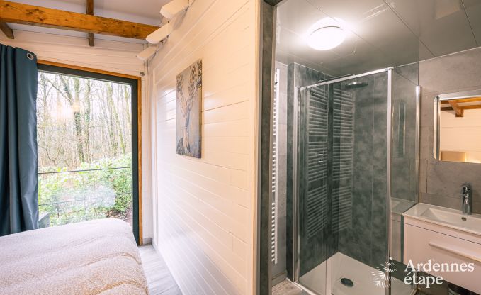 Unvergesslicher Aufenthalt in Viroinval: Komfortables Chalet in den Ardennen f�r 4 Personen mit Sauna und nordischem Bad