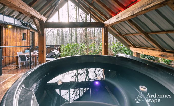 Unvergesslicher Aufenthalt in Viroinval: Komfortables Chalet in den Ardennen fr 4 Personen mit Sauna und nordischem Bad