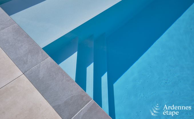 Ferienhaus fr 6 Personen in Virton mit 3 Schlafzimmern, Sauna, Holzofen, Auenpool und Privatterrasse