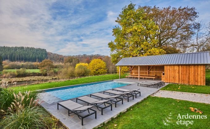 Zauberhafter Aufenthalt in den Ardennen: Schloss in Vresse-sur-Semois mit Pool, 8 Schlafzimmer fr 15 Personen