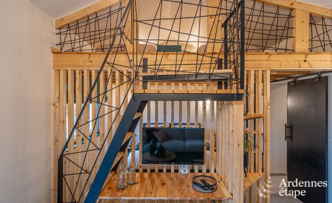 Ferienhaus auf einer Ebene in Vresse-sur-Semois: Terrasse mit Aussicht, ideal f�r ein Paar mit Kindern