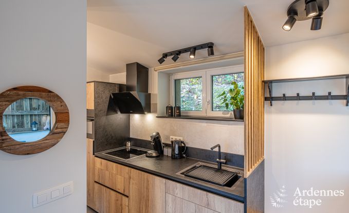 Ferienhaus auf einer Ebene in Vresse-sur-Semois: Terrasse mit Aussicht, ideal f�r ein Paar mit Kindern