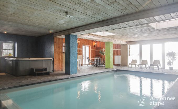 Ferienhaus Waimes 24 Pers. Ardennen Schwimmbad Wellness