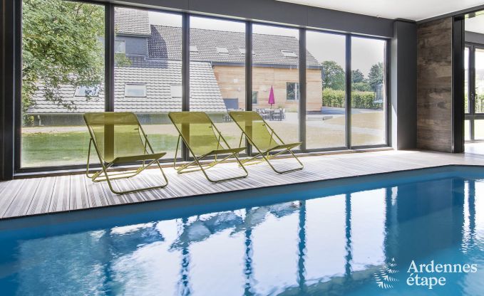 Ferienhaus Waimes 18 Pers. Ardennen Schwimmbad Wellness