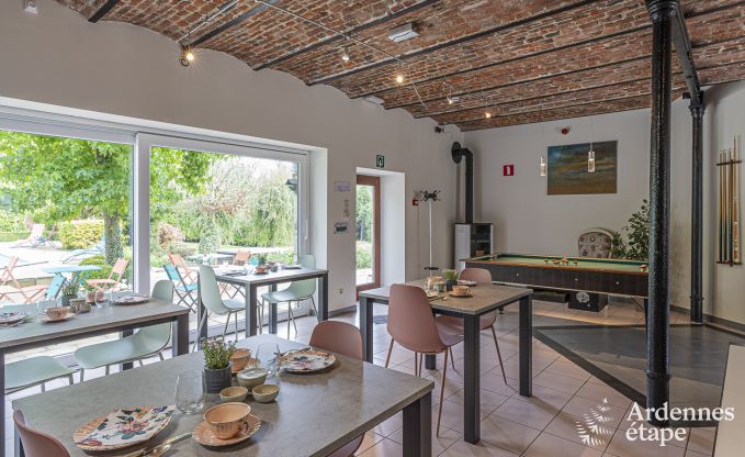 Ferienhaus in Walcourt, Ardennen, 6 Personen, 3 Schlafzimmer, Au�enpool, Gemeinschaftsgarten, moderne Ausstattung