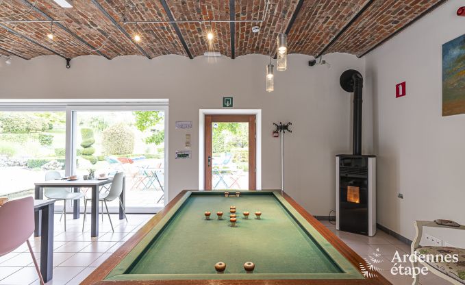 Ferienhaus in Walcourt, Ardennen, 6 Personen, 3 Schlafzimmer, Au�enpool, Gemeinschaftsgarten, moderne Ausstattung