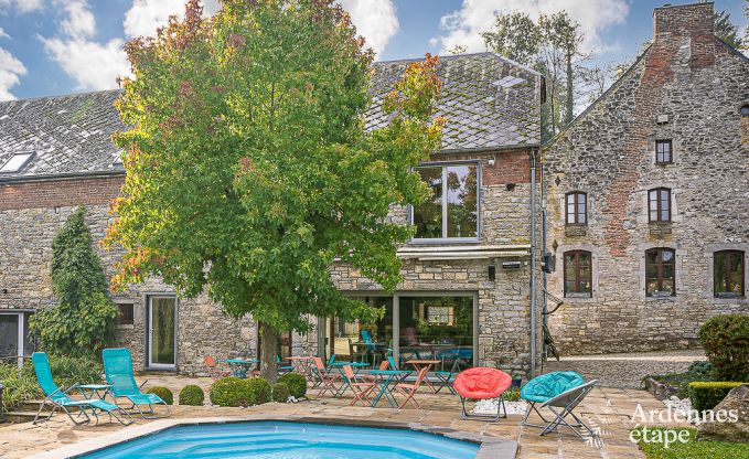 Ferienhaus in Walcourt, Ardennen, 6 Personen, 3 Schlafzimmer, Au�enpool, Gemeinschaftsgarten, moderne Ausstattung