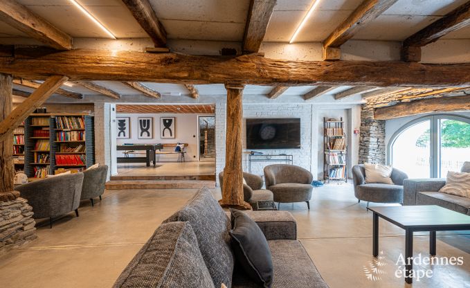 Ger�umiger Bauernhof aus dem 18. Jahrhundert in Wiltz f�r 18 Personen mit 7 Schlafzimmern, Whirlpool und Privatgarten